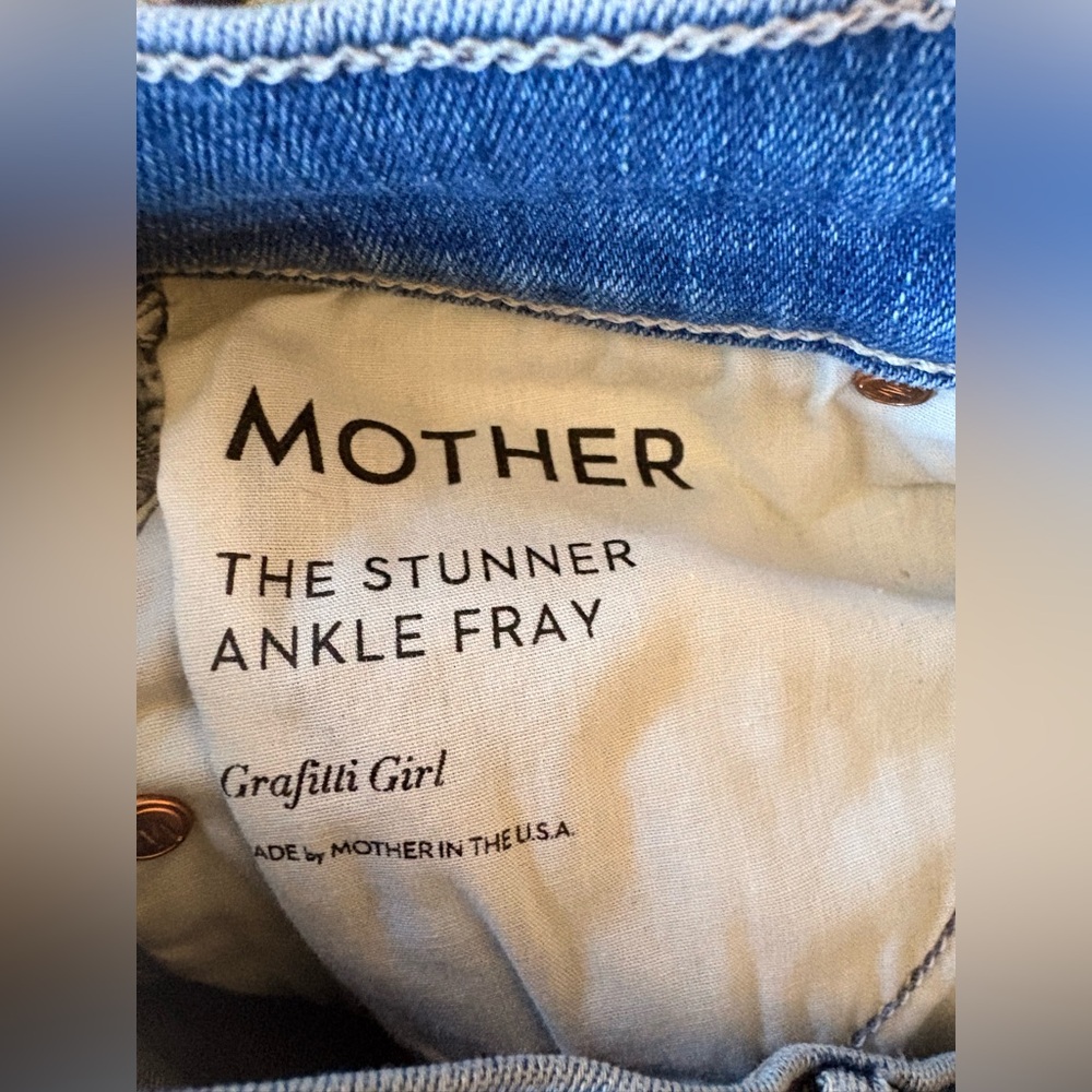 MOTHER The Stunner Ankle Fray, size 27 - Picture 3 of 11
